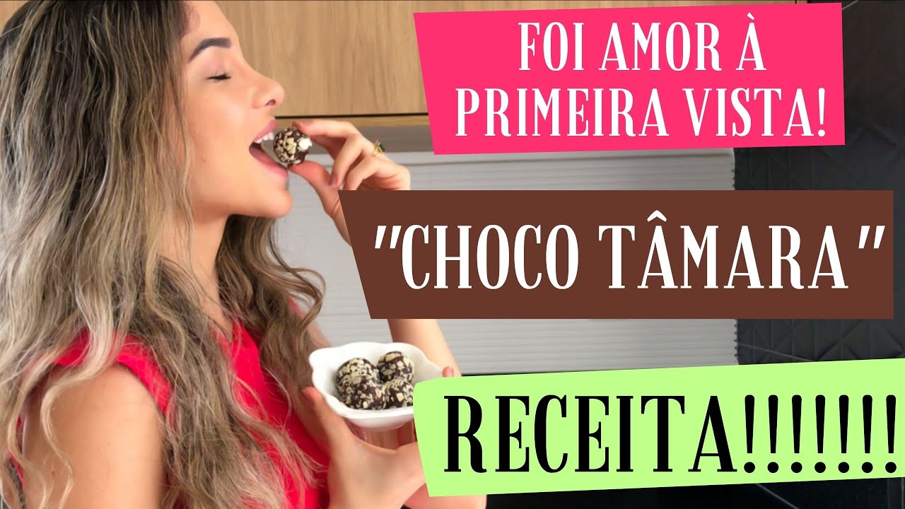 CHOCO TÂMARA caseira | Um dos DOCES SAUDÁVEIS mais gostosos que já comi | RECEITA FÁCIL E DELICIOSA