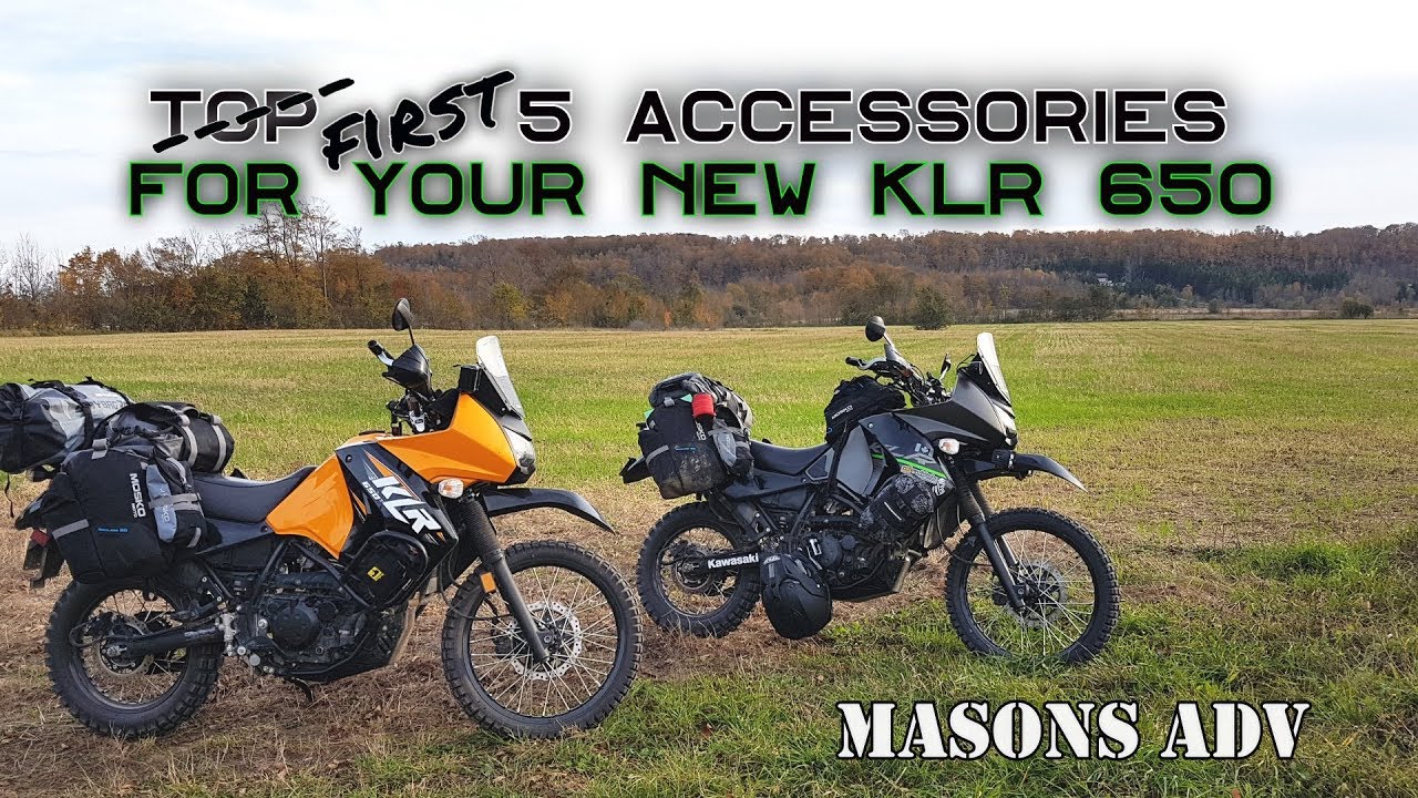 First 5 items to buy for a new Kawasaki KLR 650 | ADVenture bike build PART 1