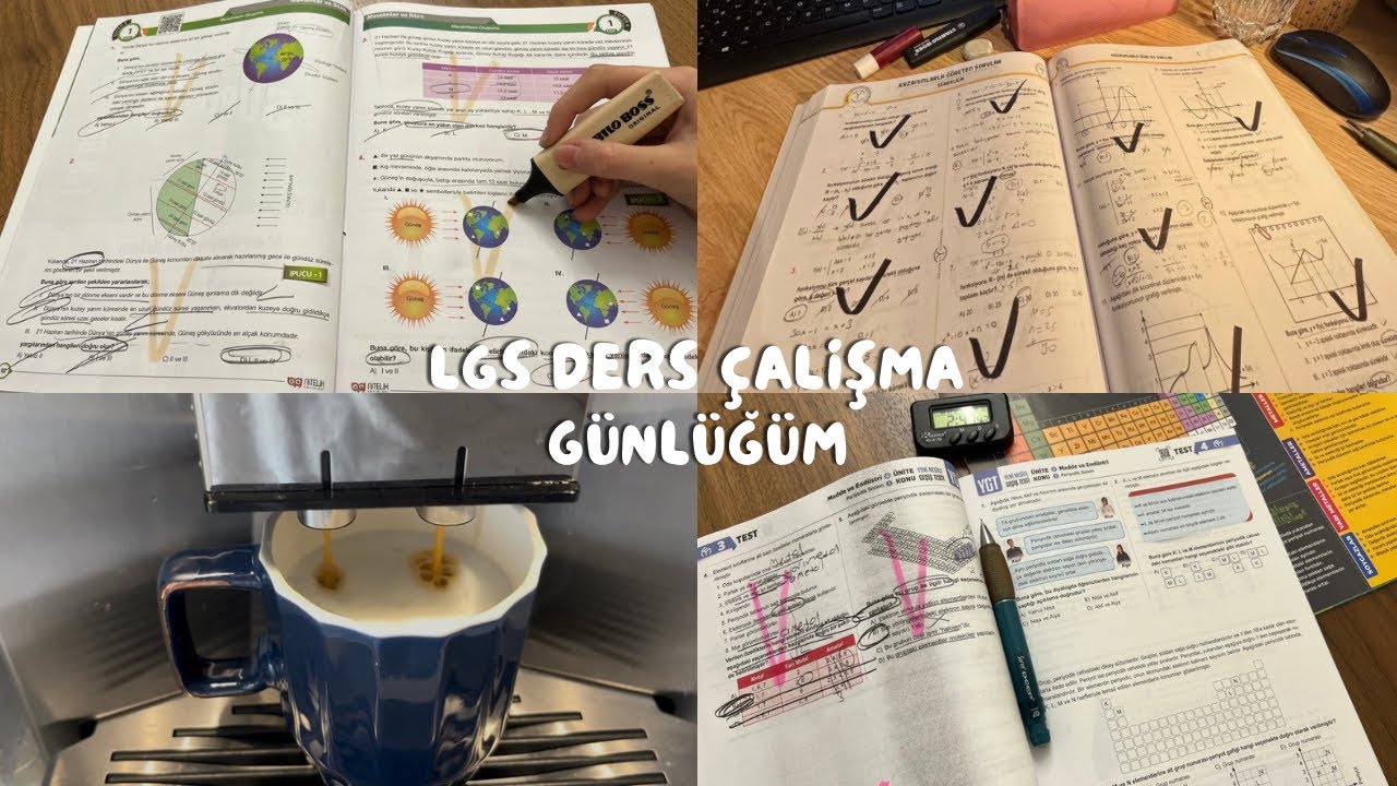Lgs Ders Çalışma Günlüğüm#22 //Kurstan sonra bir gün✨📚// #lgsdersçalışmagünlüğüm #keşfet #study 