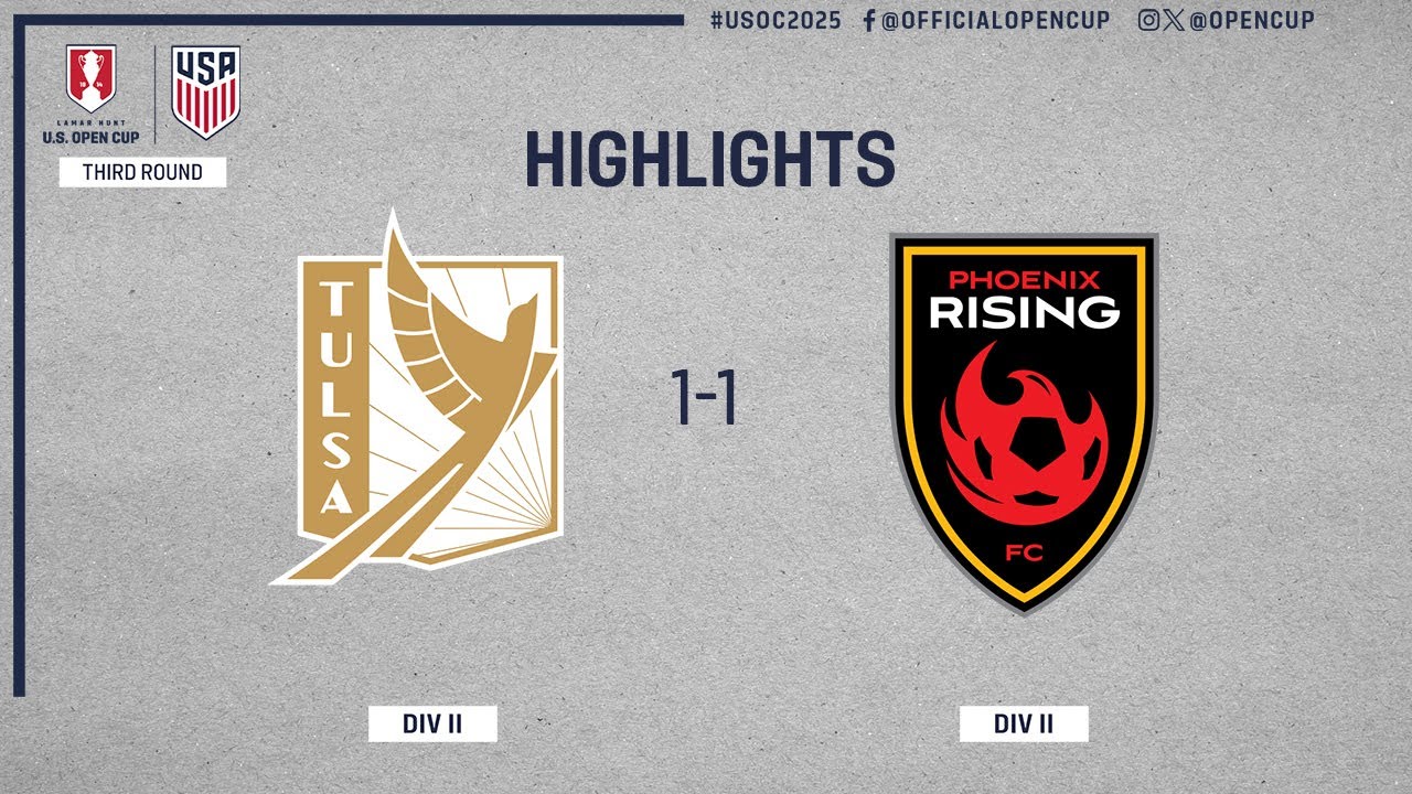 FC Tulsa vs. Phoenix Rising HIGHLIGHTS | U.S. Open Cup Round 3 | April 16, 2025