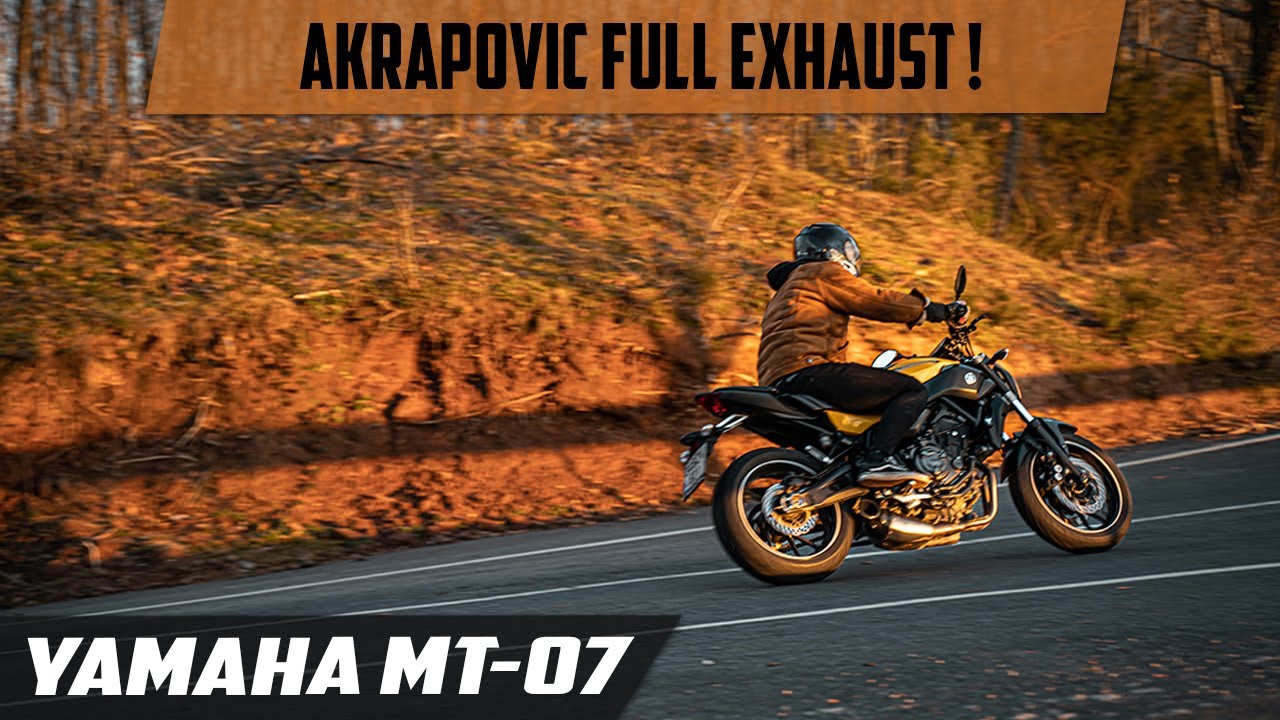 Yamaha MT-07 Akrapovic Exhaust - Pure Sound [RAW] !