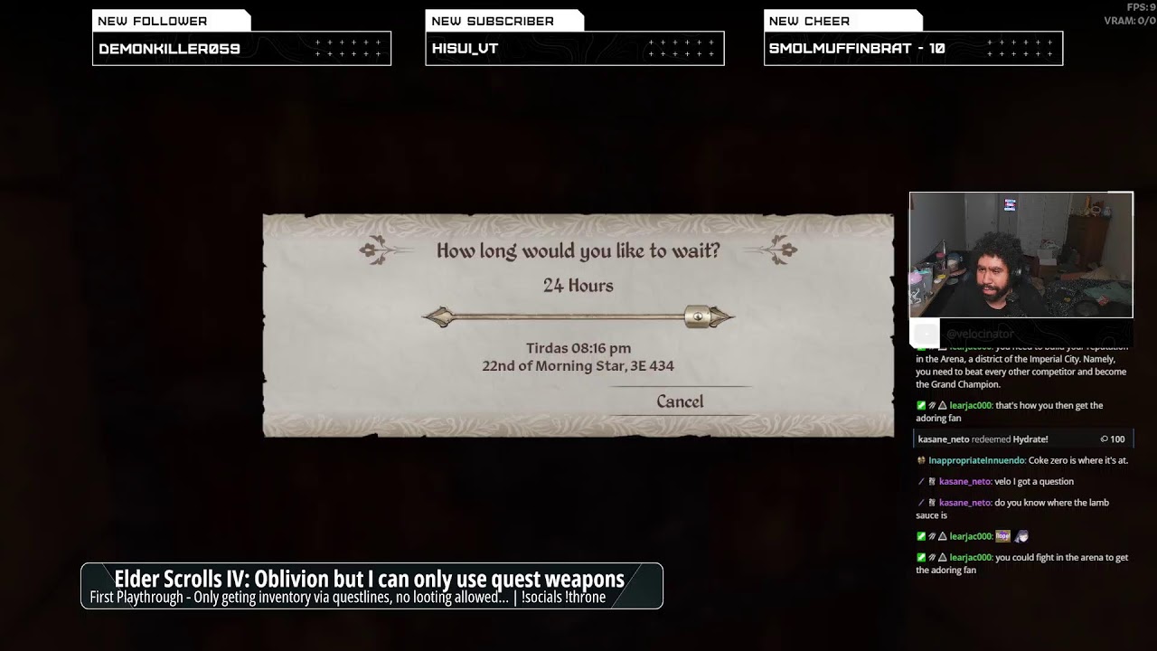 can I beat oblivion for the first time, but I can only use quest weapons (session 11)