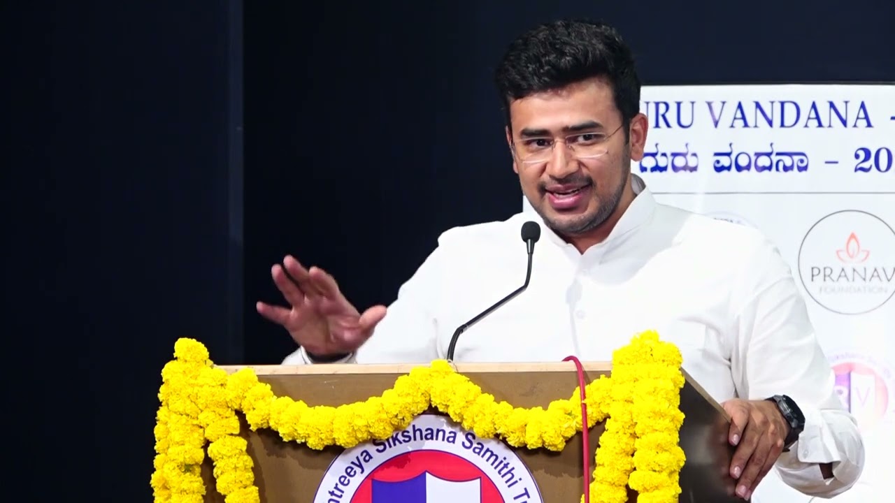 Shri Tejasvi Surya Speech | Guru Vandana 2022 | Pranav Foundation