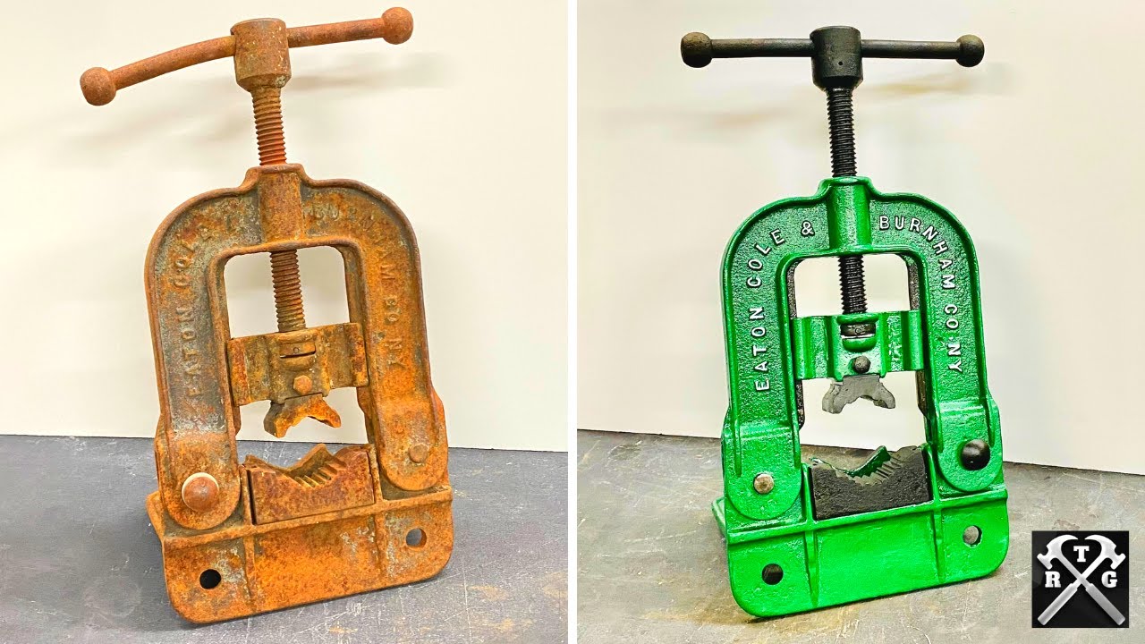 1864 Eaton Cole Pipe Vise Restoration