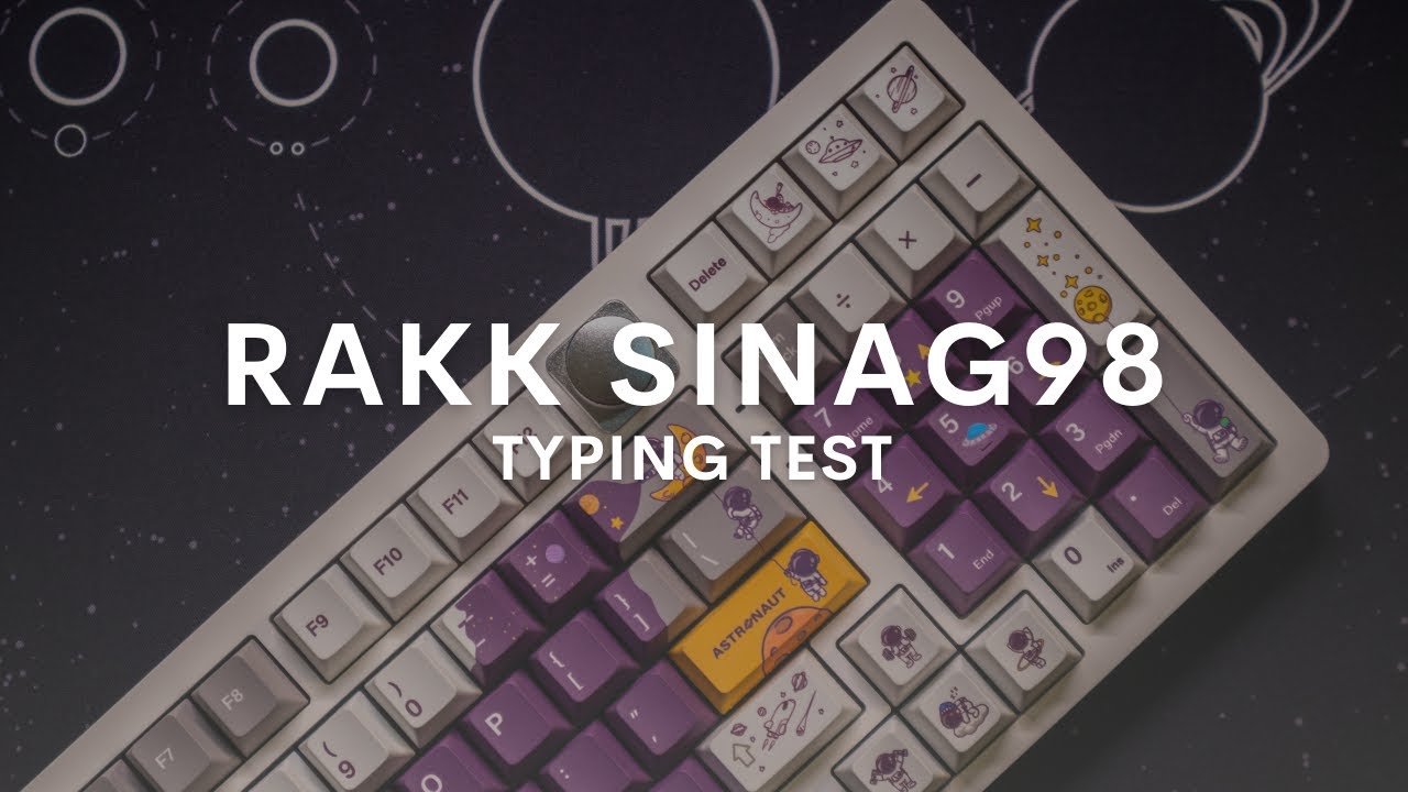 Rakk Sinag98 Sound Test (Akko CS Silver and CS Pink Switches)