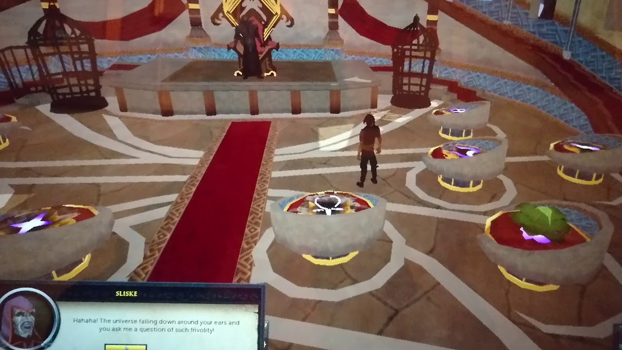 Runescape post Fate of the Gods Sliske dialogue - AQUAMARINE! Favourite colour choice
