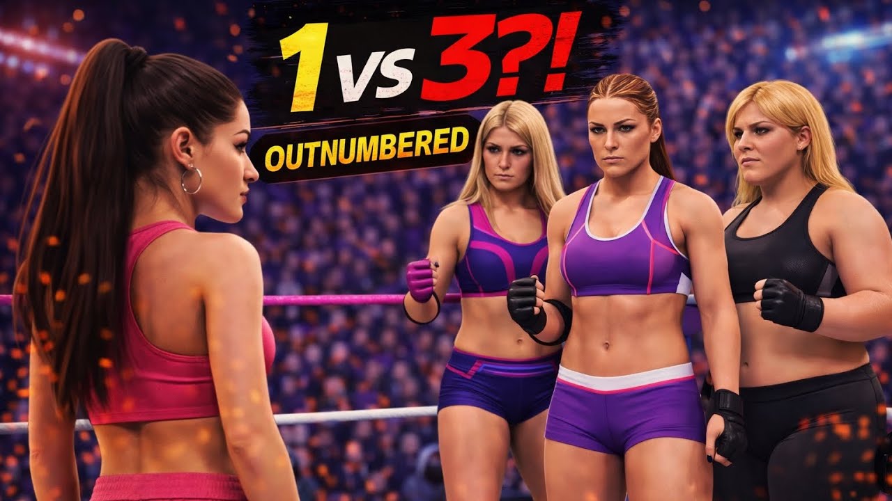 Ariana Grande vs. Ronda Rousey, Alexa Bliss, Nia Jax - WWE 2K20