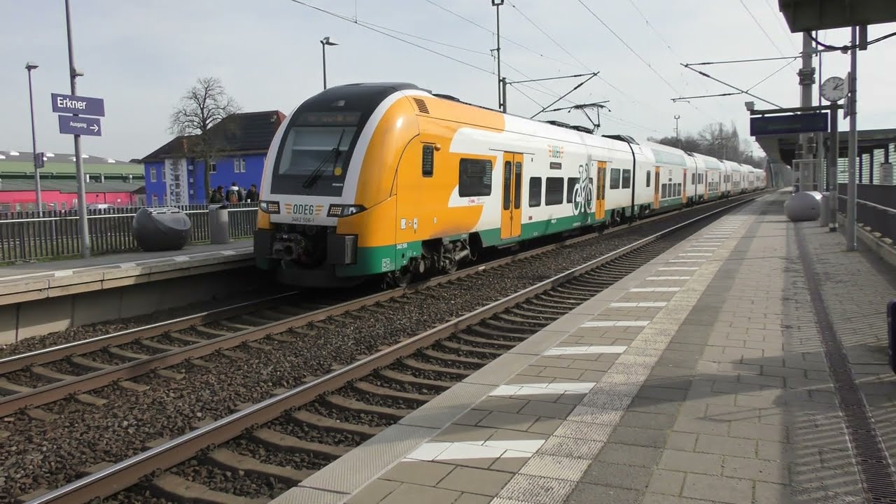 Züge in Erkner am 26., 27. und 28.02.2024