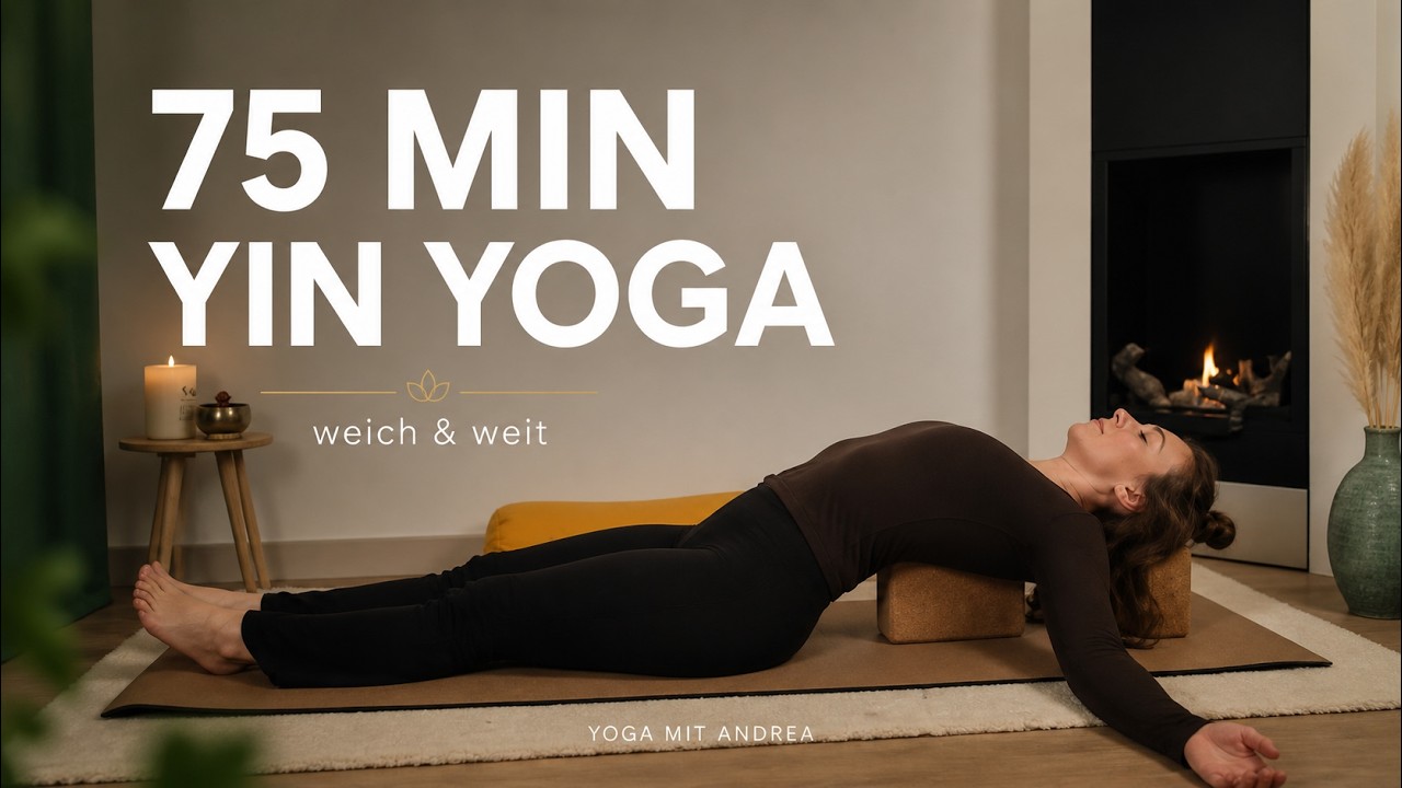 Yin Yoga Ganzkörper | 75 Minuten tief entspannen & loslassen (mit Bolster & Blöcken)