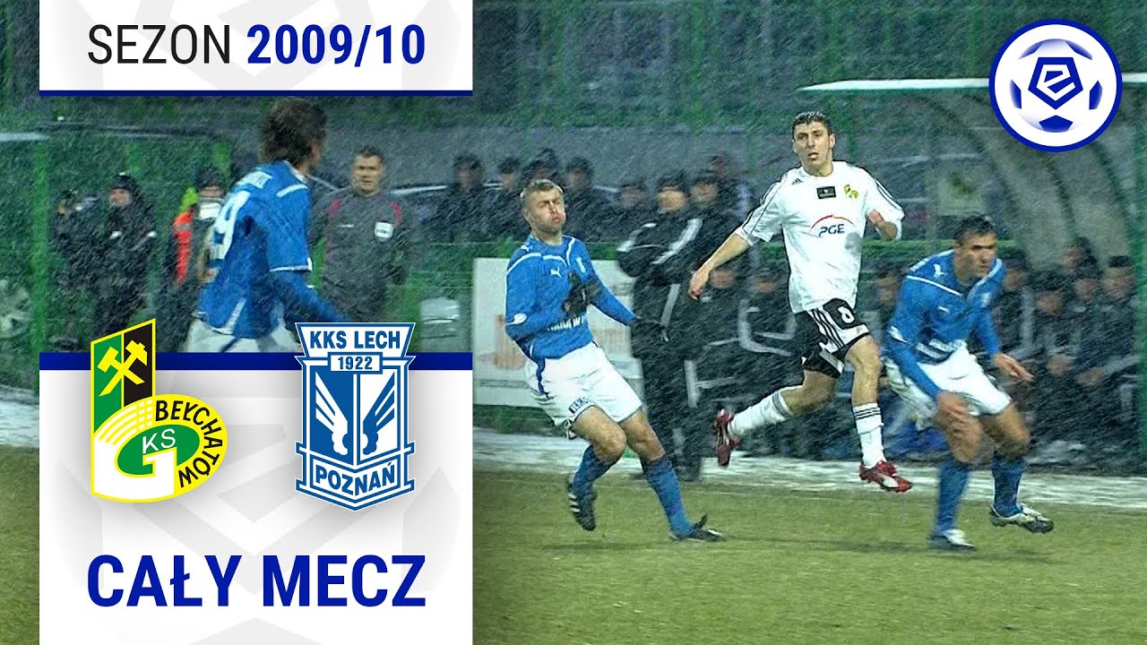 (1/2) GKS Bełchatów - Lech Poznań | CAŁY MECZ | Ekstraklasa 2009/10 | 20. Kolejka