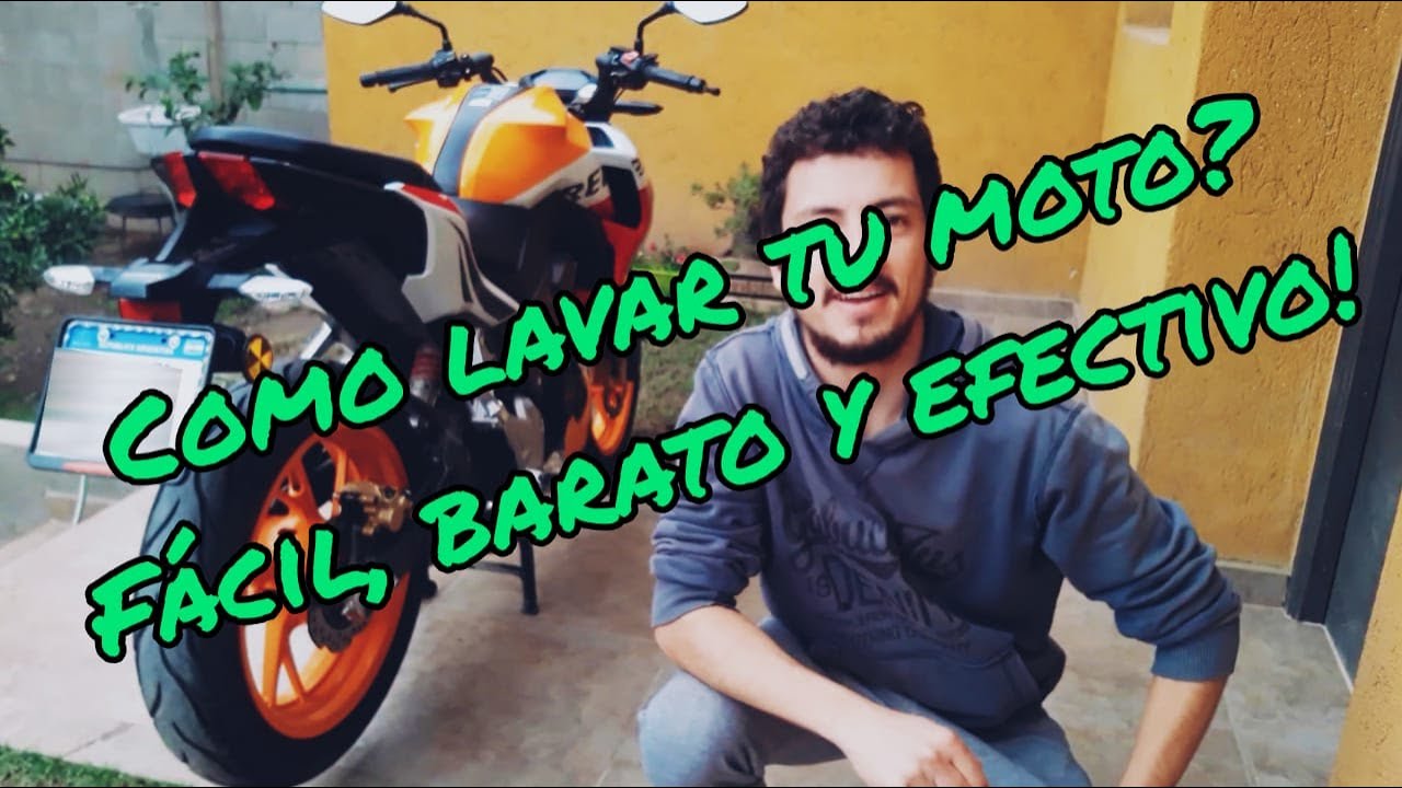 COMO LAVAR TU MOTO!!! De manera fácil, económica y cuidando de no dañar la pintura... (Cb190 Repsol)