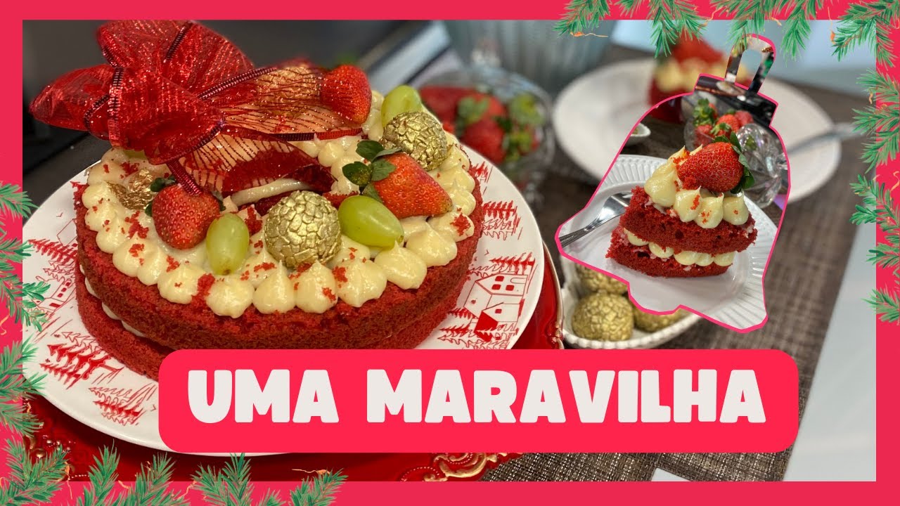 GUIRLANDA RED VELVET PARA O NATAL