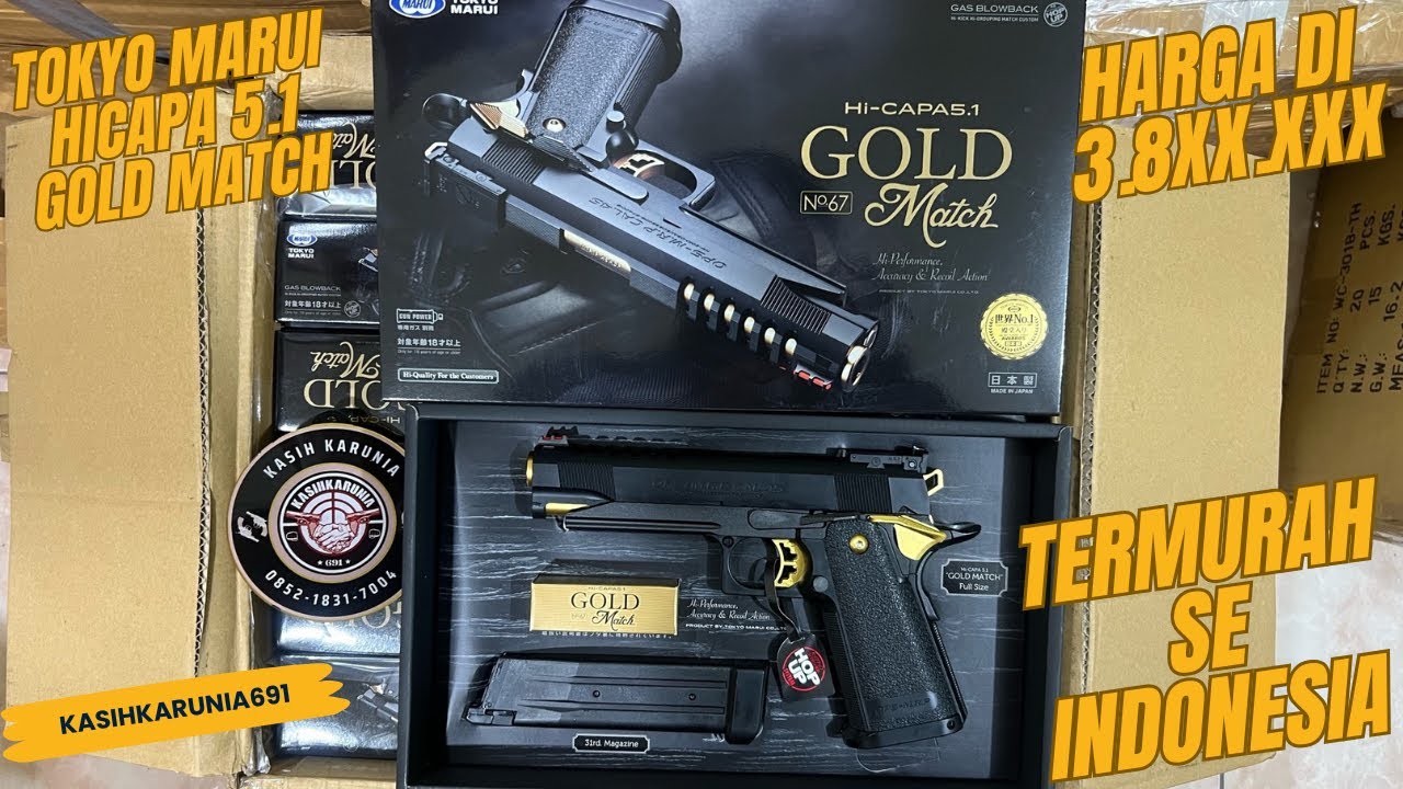 TOKYO MARUI HICAPA 5.1 GOLDMATCH REVIEW , UNBOXING , TEST TEMBAK … HARGA TERMURAH SEINDONESIA !!!