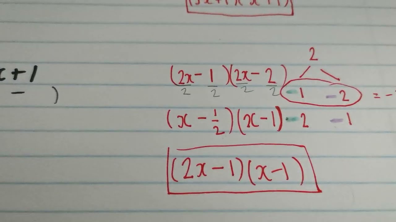 Grade 10 | Algebra | Factorisation | Trinomials