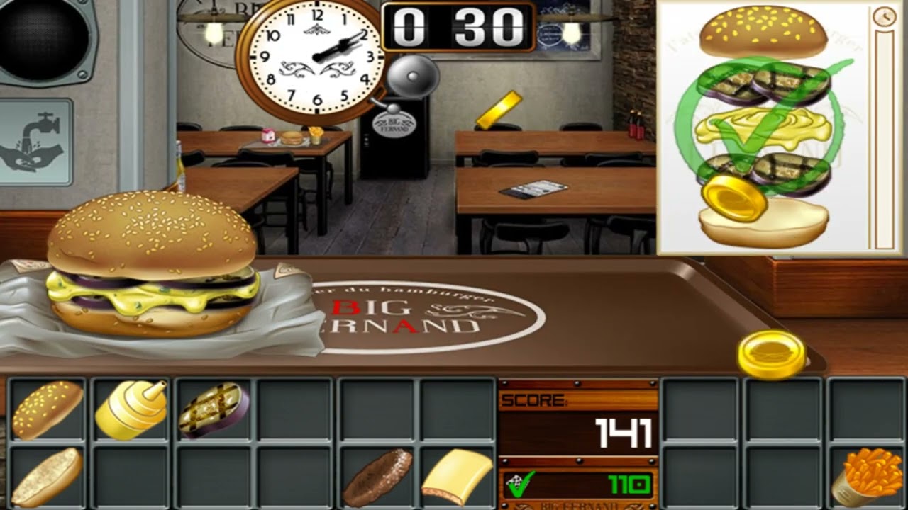 [100%] Part 1 (Career Mode [Days 1-85]) - Burger: Big Fernand (Android) - Walkthrough