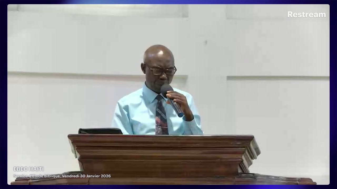 Service d'Etude de la Bible, Vendredi 30 Janvier 2026