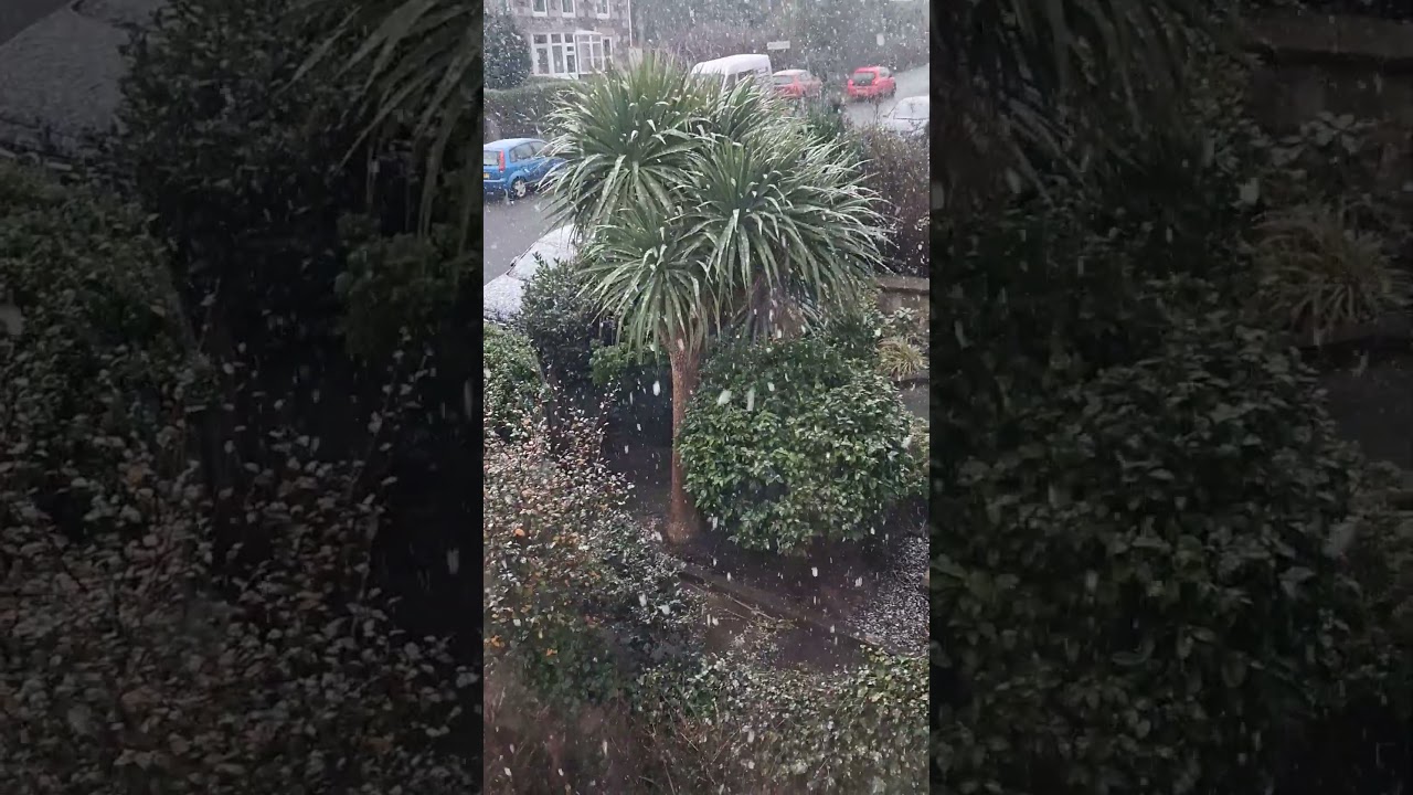 Snow in Redruth Cornwall England 5th January 2026