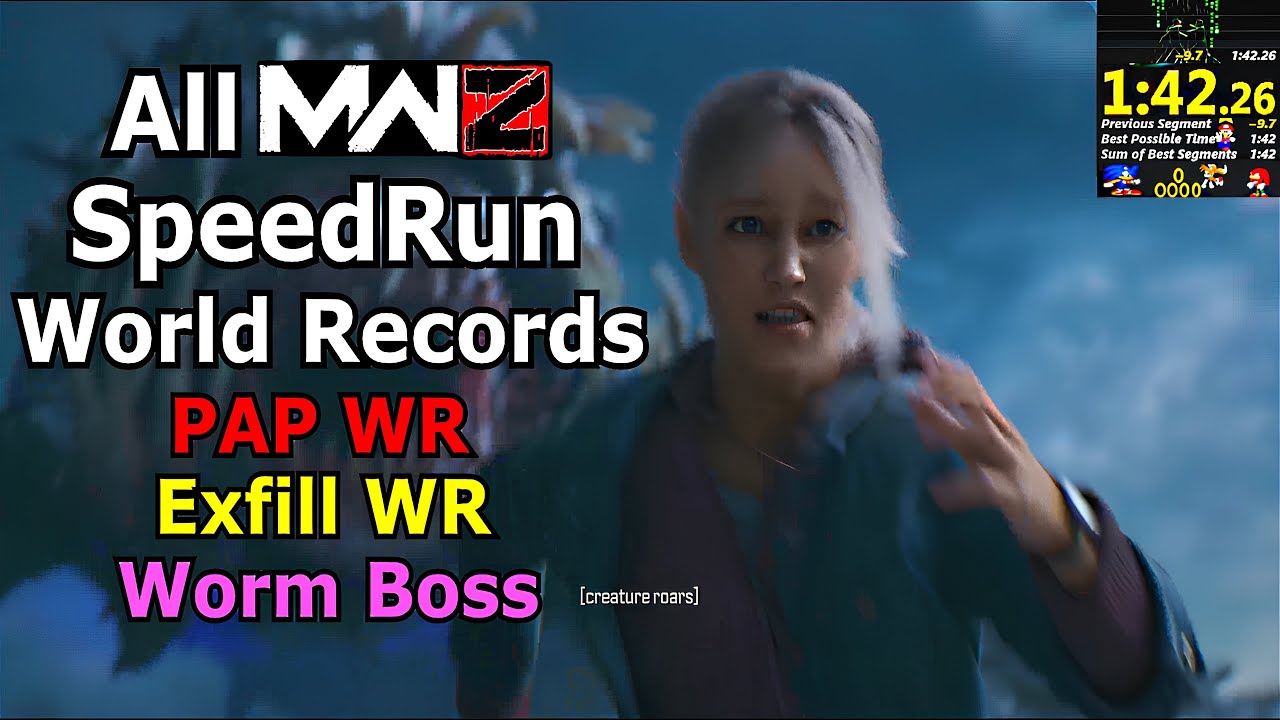 MW3 Zombies All Speed Run World Records Solo pap exfil worm