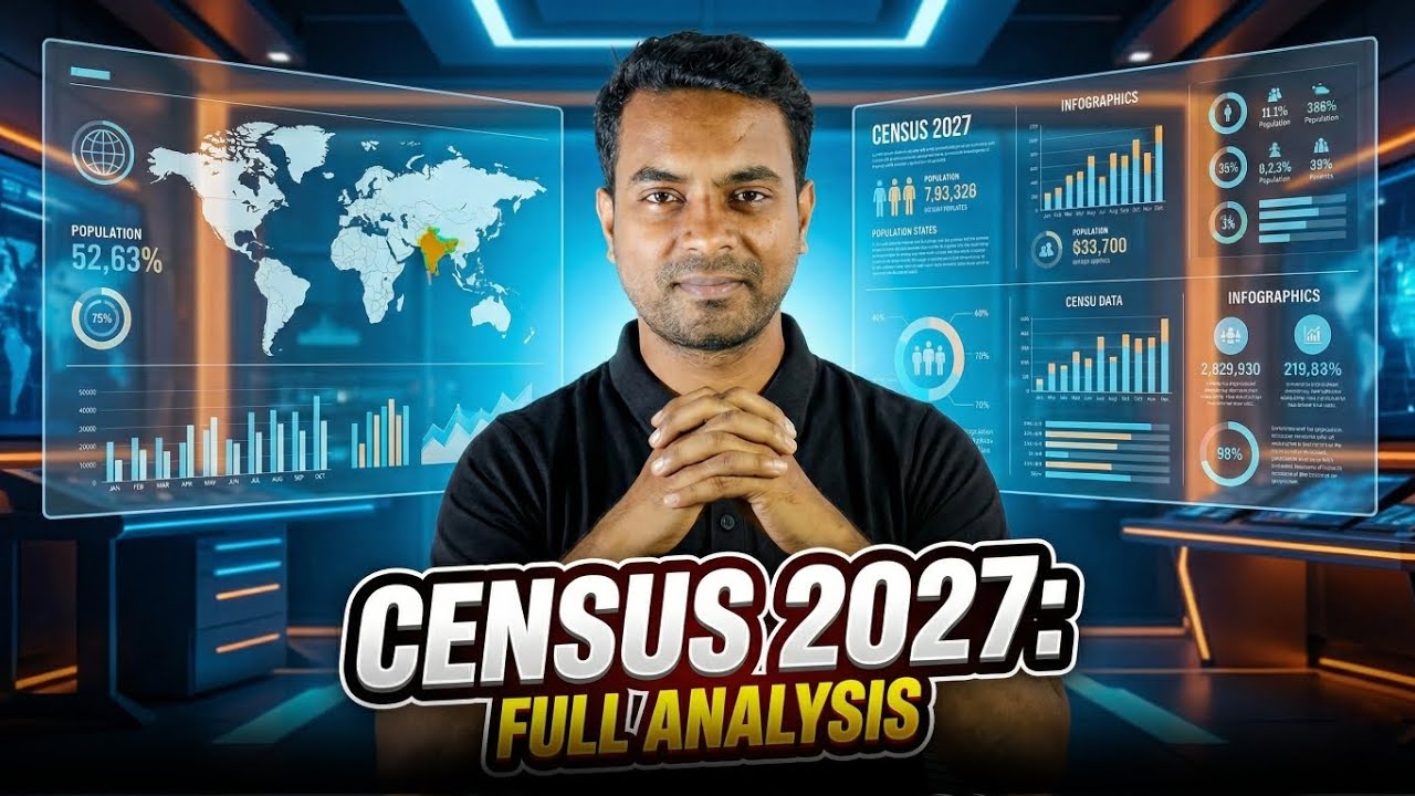 India Census 2027 Explained | 2 Phases, Digital Census, Full Details