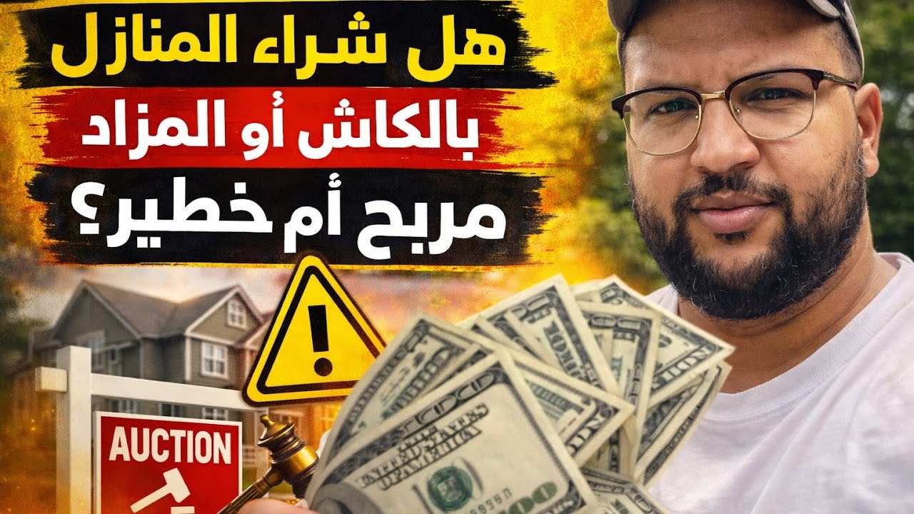 هل شراء المنازل بالكاش أو المزاد كنز ولا كارثة؟ 💰⚠️