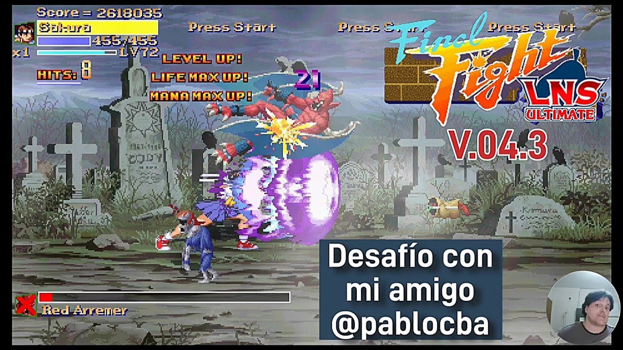 Final Fight LNS ULTIMATE V.04.3/ Capcom All Stars(Special Mode,Hard). Desafío con mi amigo @pablocba