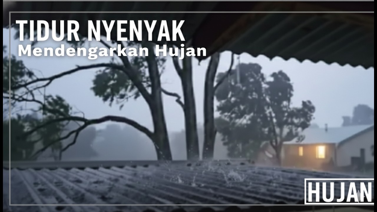 Hujan Deras Menenangkan untuk Relaksasi & Meditasi | Suara Alam Asli