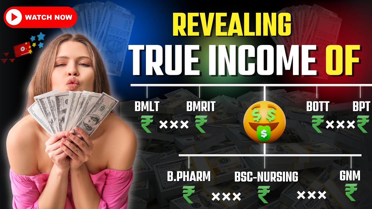 Income In the Medical Field | Actual Money You Earn In Different Paramedicals & Medical Branches  💰🤑