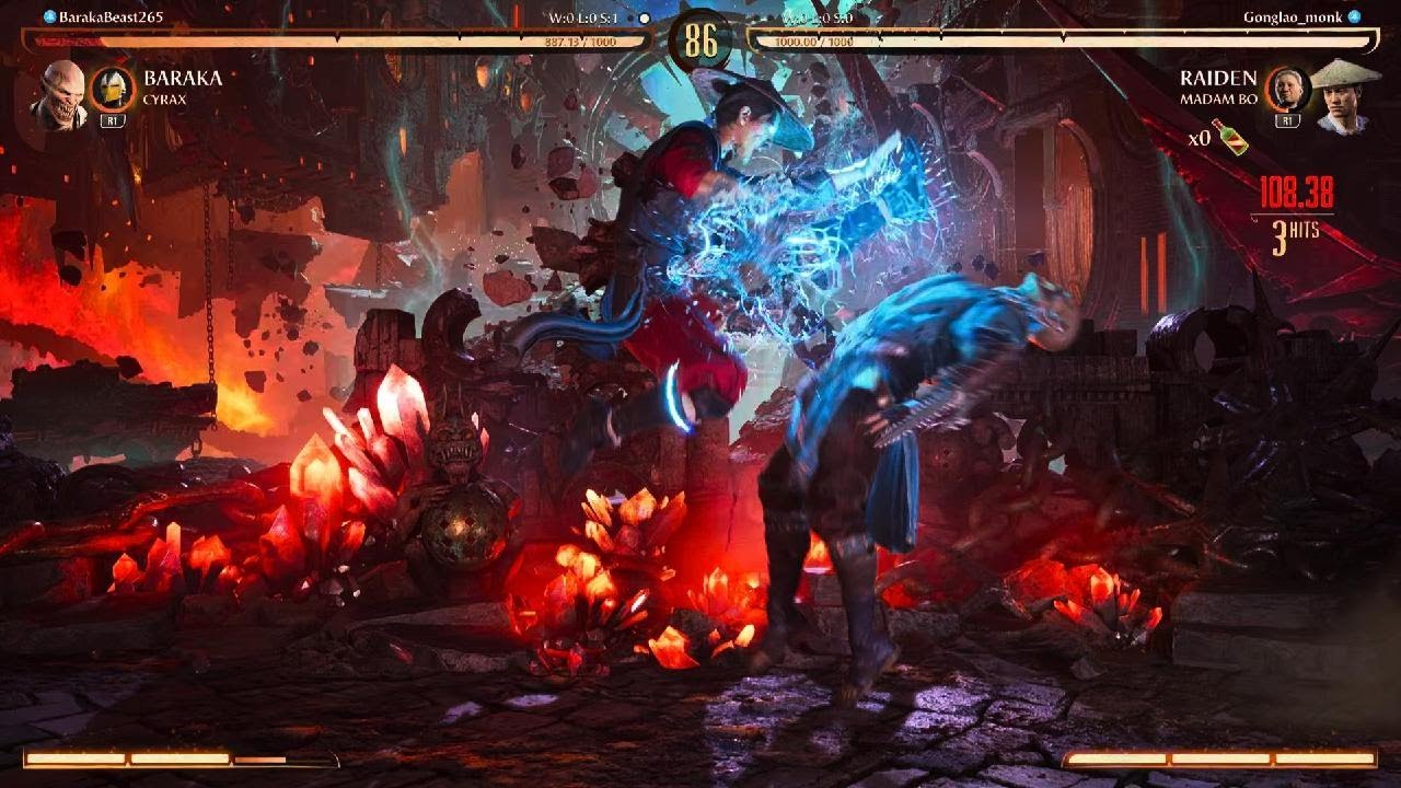 MK1-This Raiden knows the Baraka match up 🫨