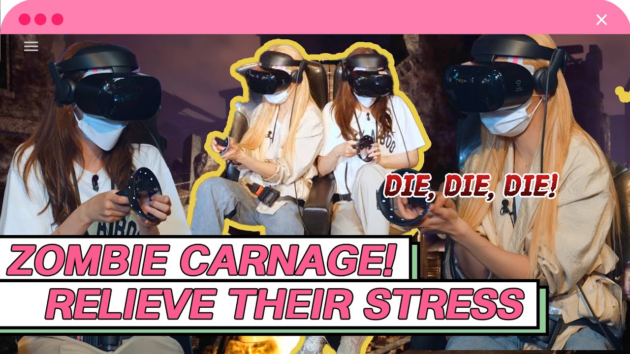 [4K] Sooyoung and Yoona relieve their stress with VR games