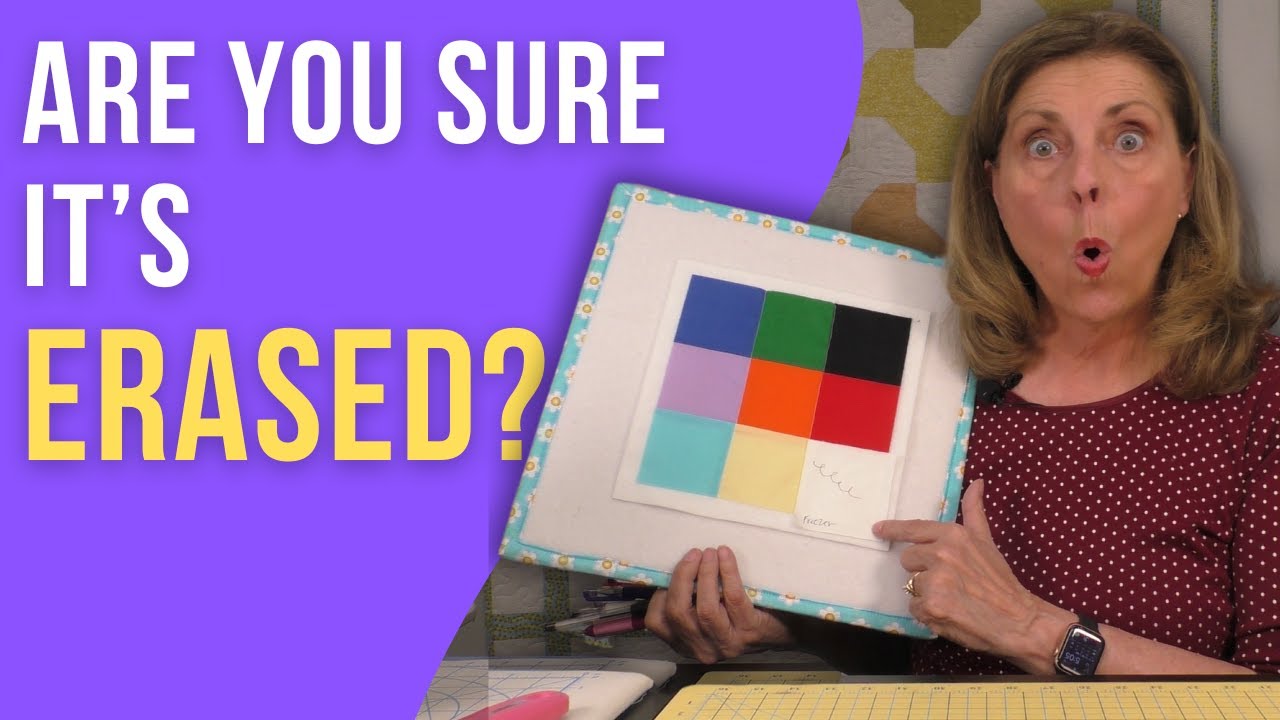 Are Fabric Marking Tools REALLY Erasable? Don't Ruin Your Quilt!