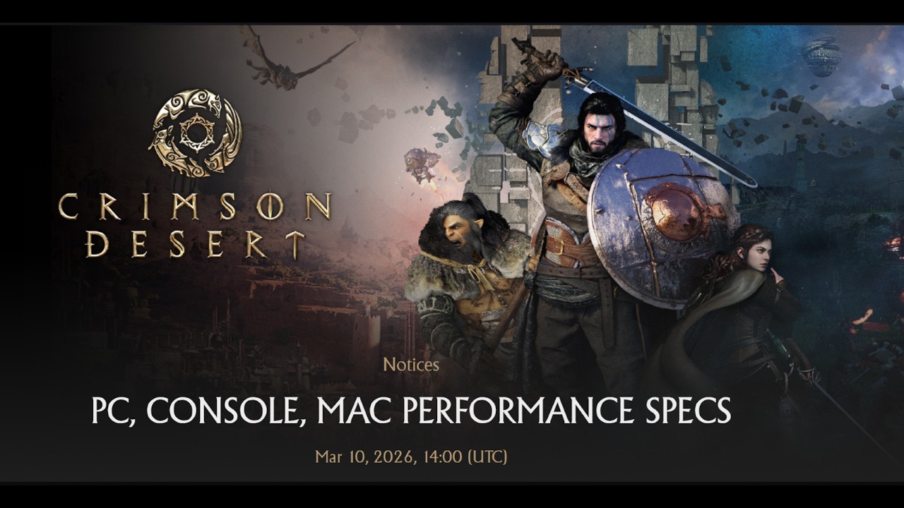 FINALLY! Crimson Desert PC, CONSOLE, And MAC Performance Specs!