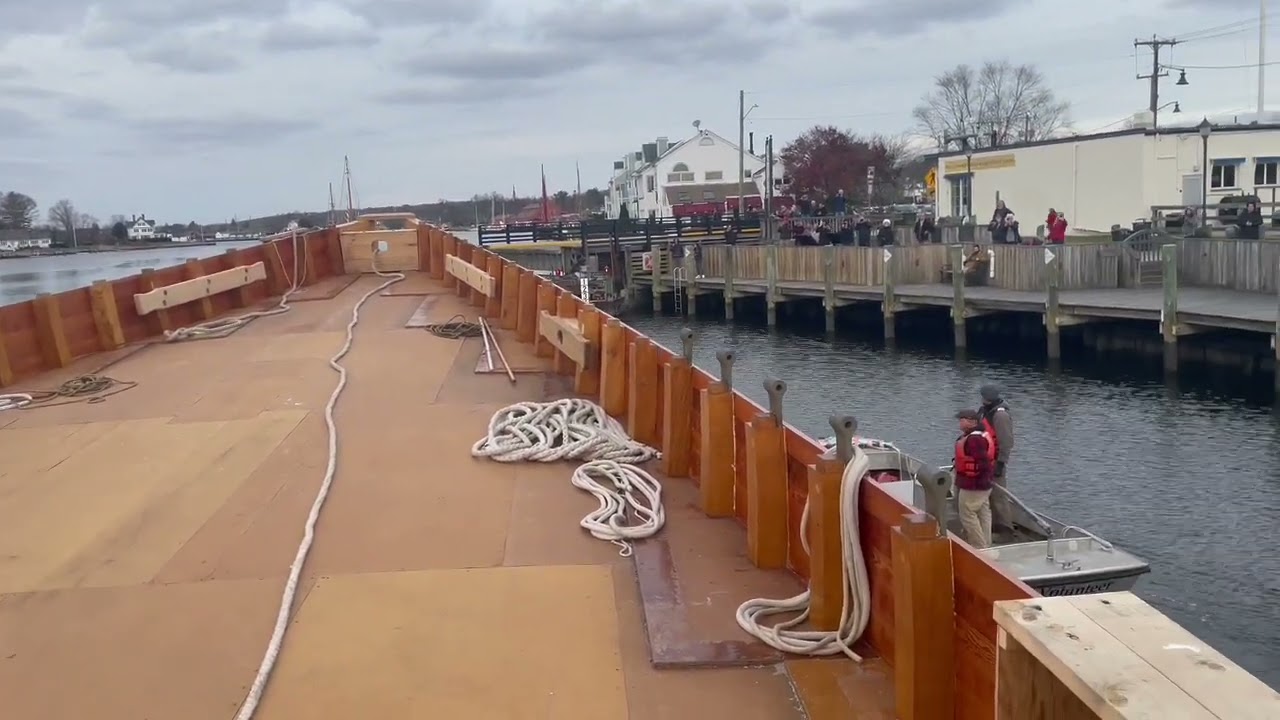 Coronet coming through the Mystic Bascule Bridge