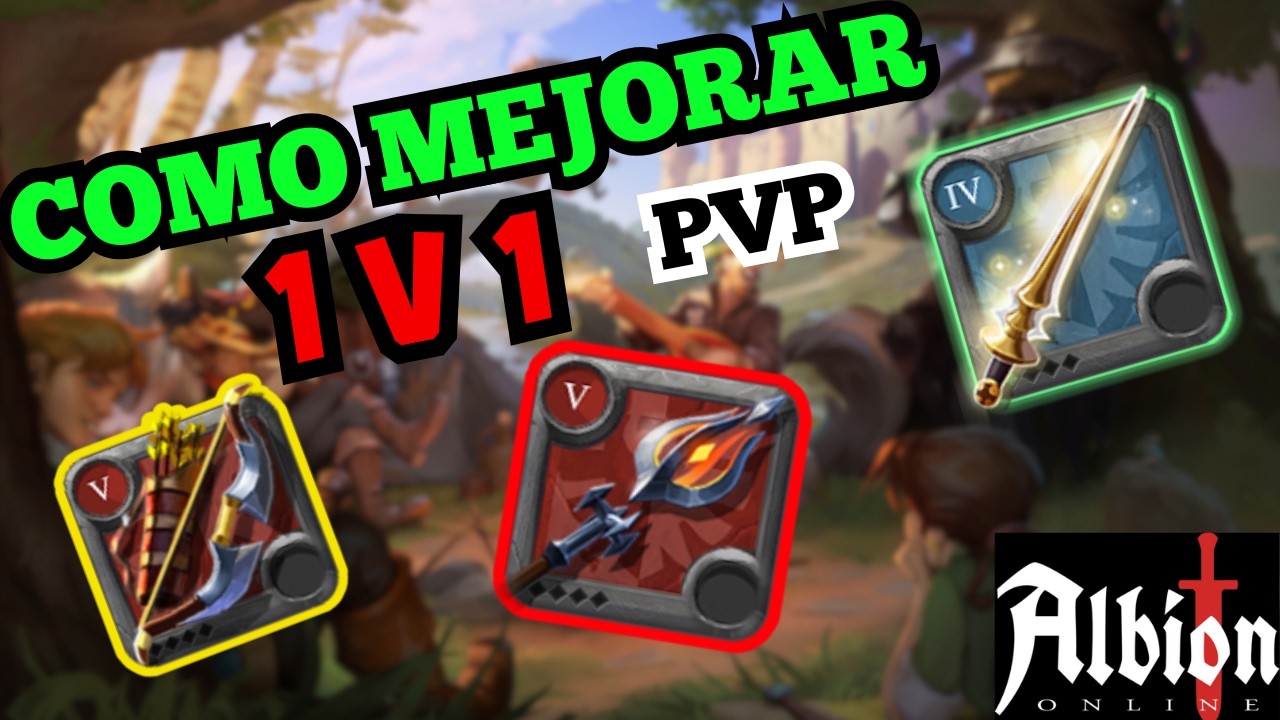 COMO MEJORAR EN PVP 1V1 EN ALBION ONLINE  QUE ARMA USAR PARA 1V1 MEJOR MANERA PARA APRENDER 1V1
