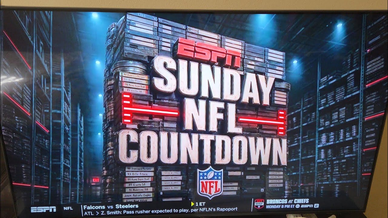 ESPN Sunday NFL Countdown Intro 2026: Week 1.