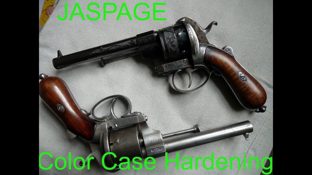 Restauration armes anciennes : Trempe/Jaspage. Color Case Hardening