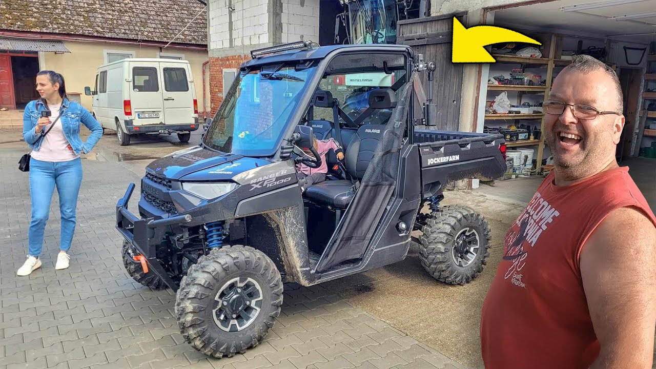 Nowa Maszyna Na Gospodarstwo! - Quad Polaris Ranger - Pierwsza Jazda z Babcią