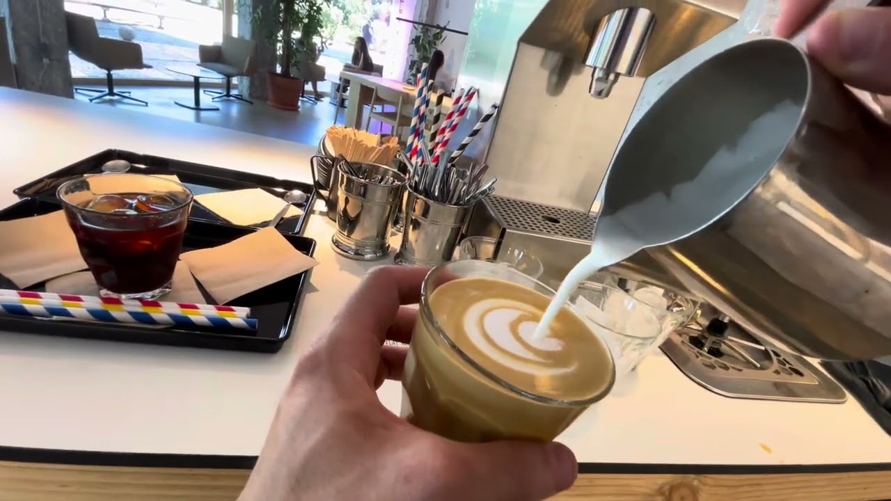 POV - Solo barista working with Slayer Expresso