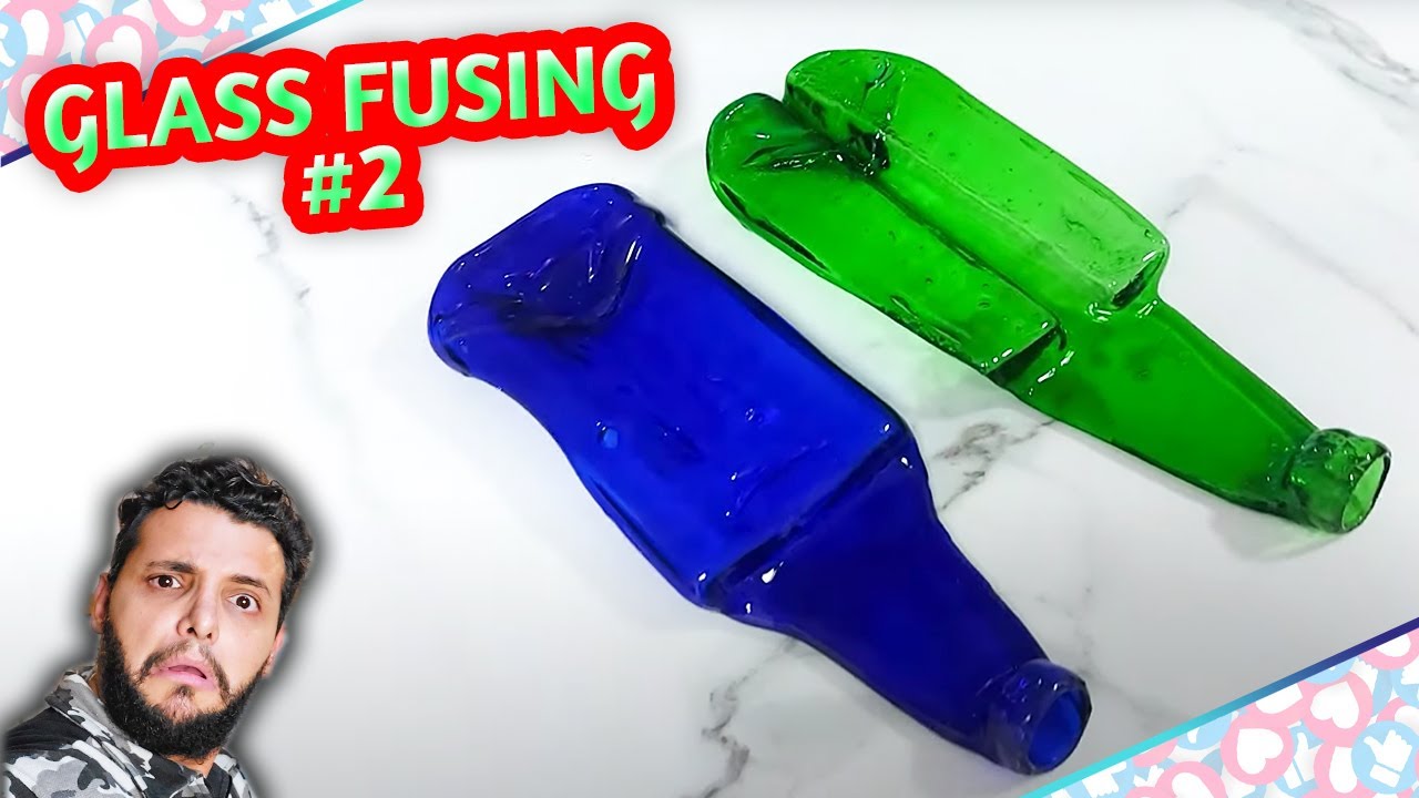 COMO MODELAR GARRAFA DE VIDRO - DIY - PASSO A PASSO DE COMO DERRETER GARRAFA I glass fusing
