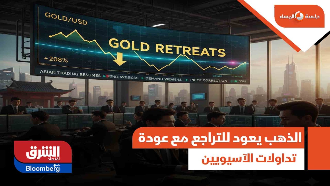 الذهب يعود للتراجع مع عودة تداولات الآسيويين - جلسة المساء