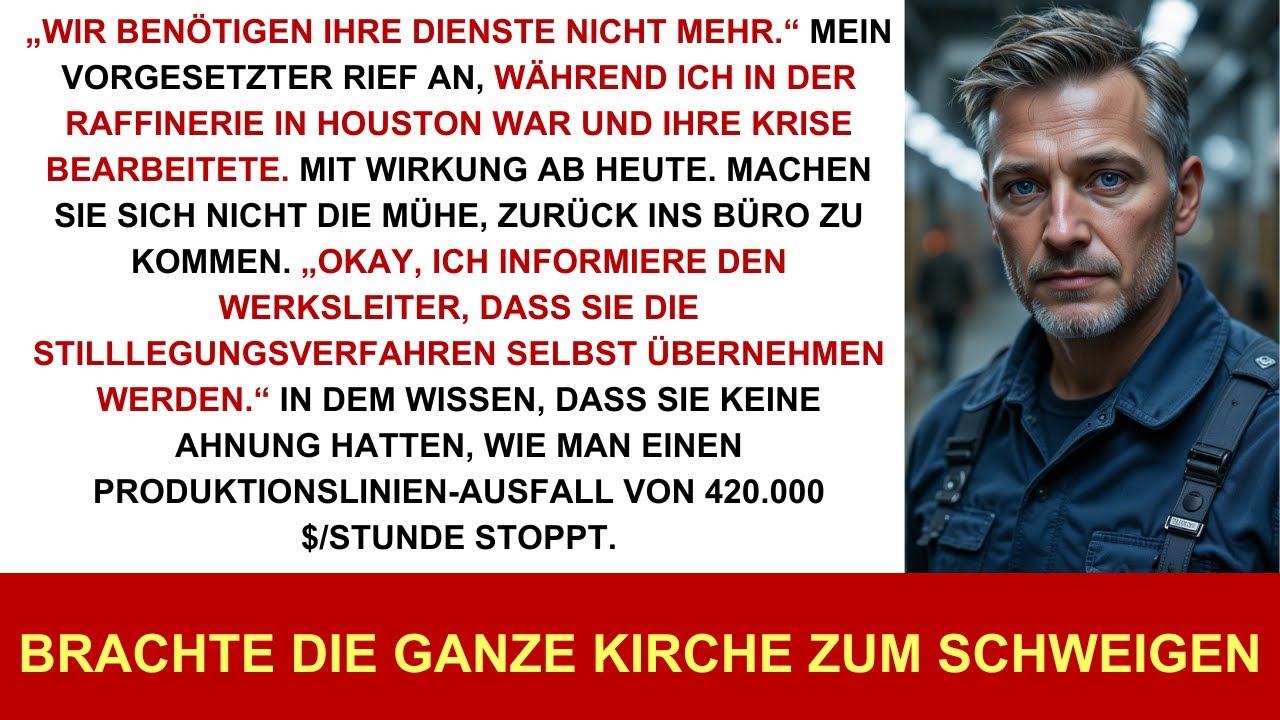 Gefeuert beim Fix einer $420k/Stunde-Krise in Houston. Ich sagte:'Macht ihr's.' Sie konnten nicht...