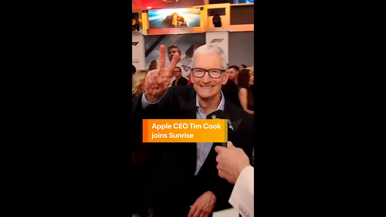 Apple CEO Tim Cook joins Sunrise
