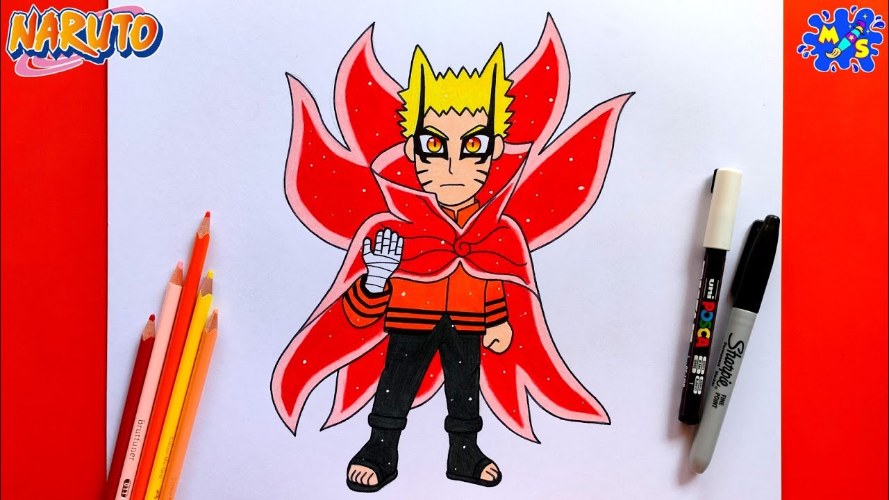 Naruto Baryon Mode Drawing || How to Draw Naruto Baryon Mode Full Body || Step by Step