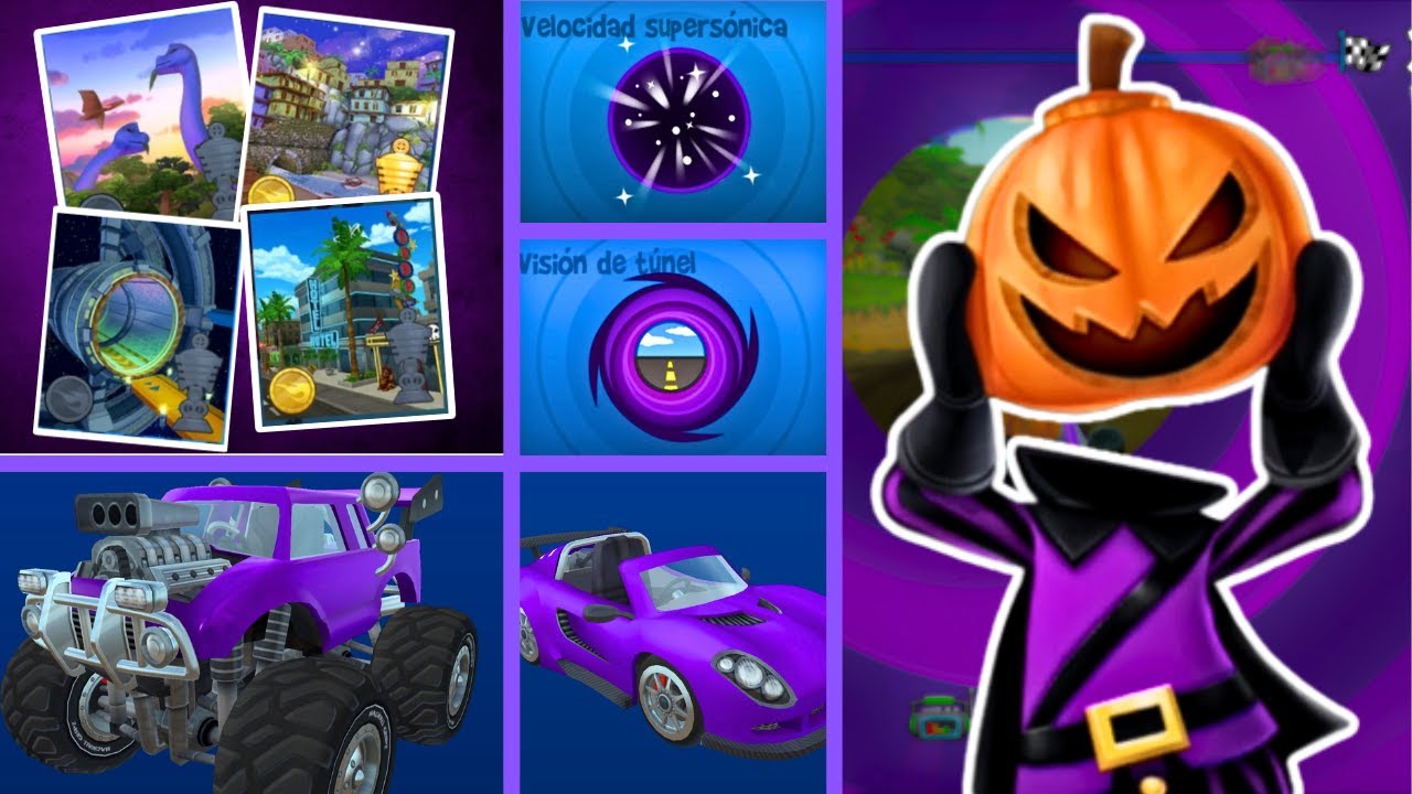💜SOLO PUEDO USAR COSAS COLOR MORADO en Beach Buggy Racing💜| Reto de un solo color | STIFF LXR