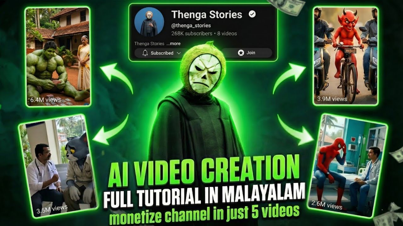 AI Video Creation Full Course (Step by Step) in Malayalam For Beginners 