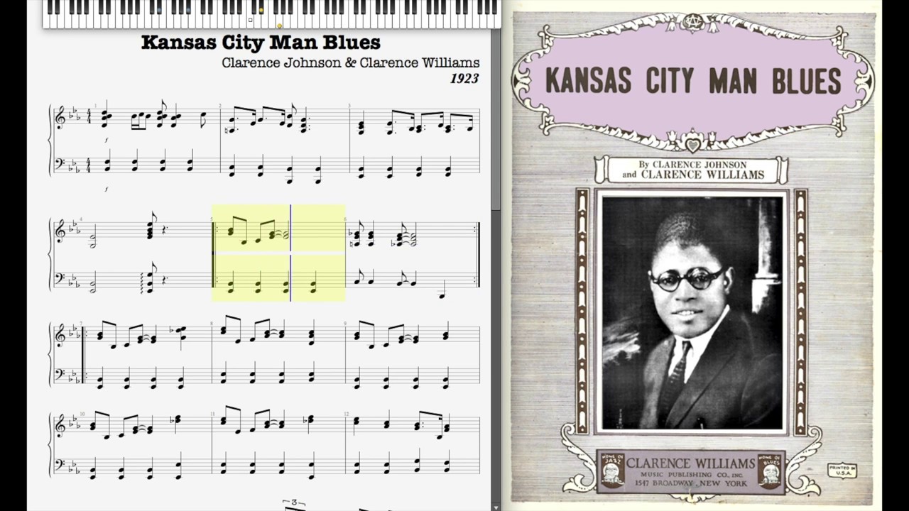 Kansas City Man Blues by Clarence Johnson & Clarence Willams (1923)