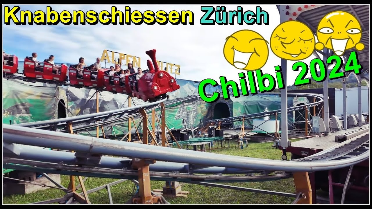 Knabenschiessen Zürich, Chilbi (Kirmes), Stadt Zürich, Schweiz 2024