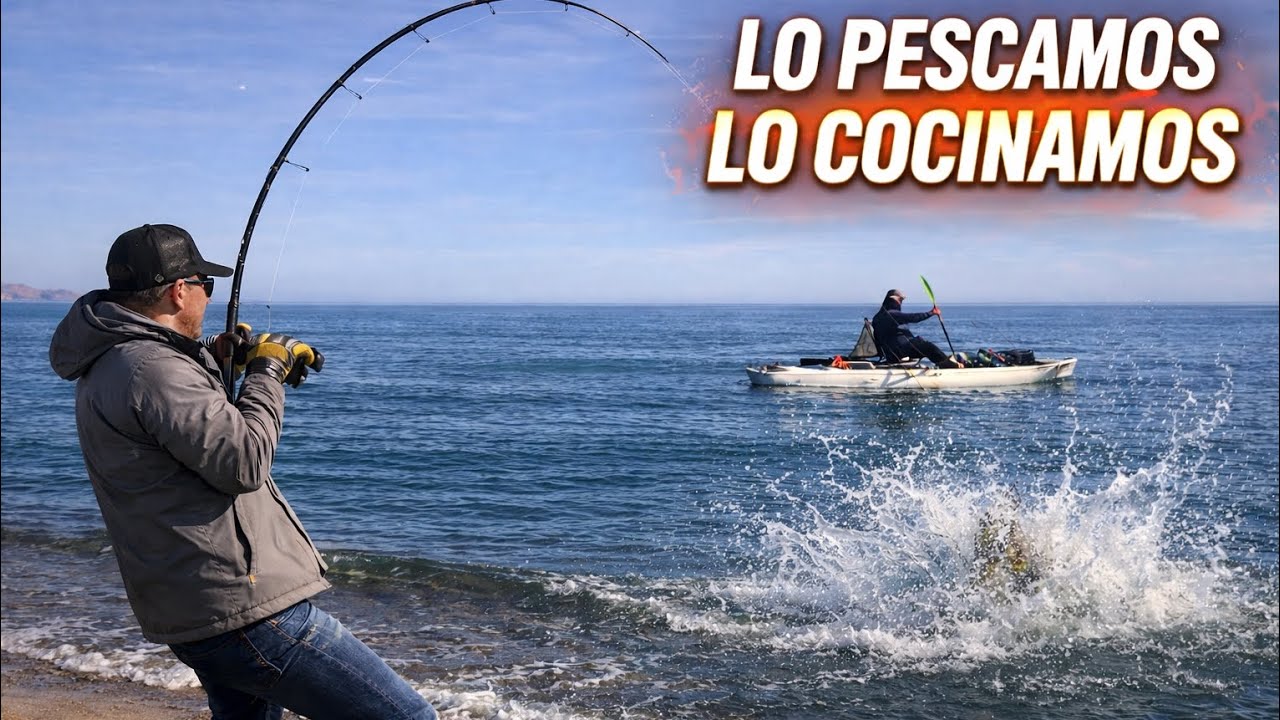 “Pescamos desde orilla y kayak… y esto fue lo que comimos 🎣🔥” 