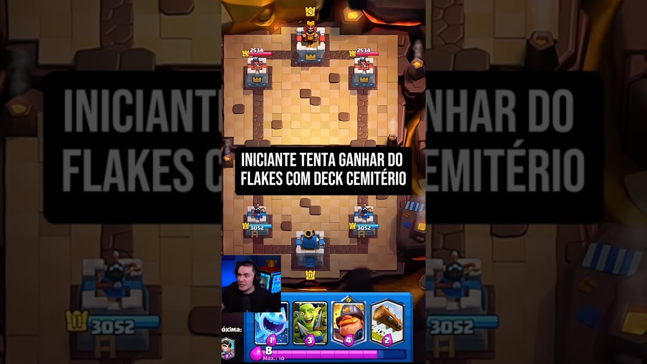 Iniciante tentou ganhar do Flakes com esse deck. #clashroyale #flakes #flakespower