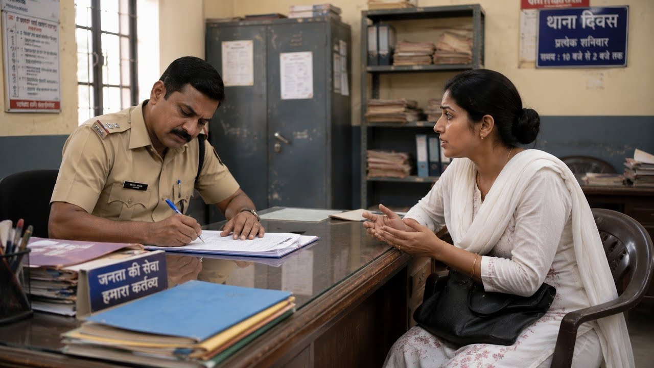 SP मैडम सादे कपड़े में थाने मे रिपोर्ट लिखवाने गई दरोगा ने साधारण समझकर भगा दिया,फिर उसके साथ जो हुआ