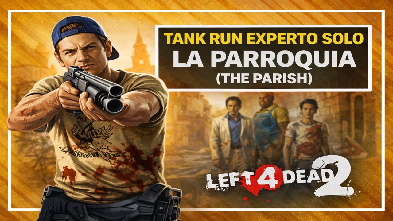 Left 4 Dead 2 SOLO TANK RUN EXPERTO La Parroquia